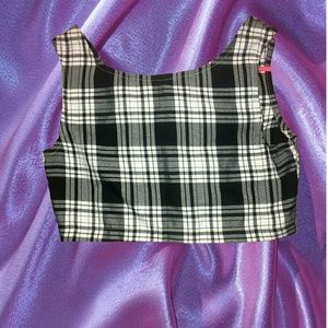 Plaid Crop top